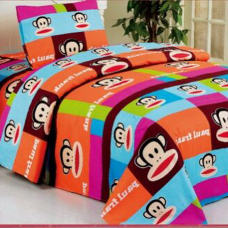 Ensemble de draps imprimés motif orang-outan 001-cartoon