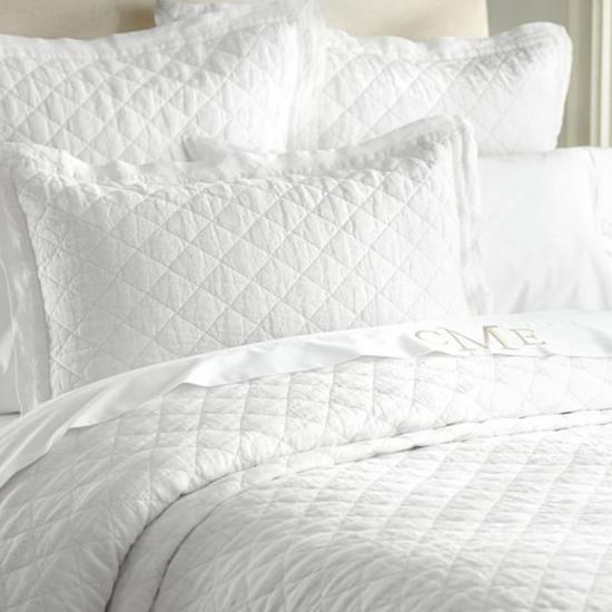 Ensemble de courtepointe solide à matelassage en diamant ultra doux