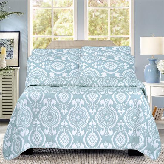 cxmicrotex Couvre-lit tissé en jacquard Ensemble de 3 pièces