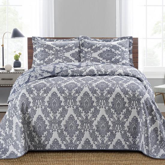 cxmicrotex Damask Jacquard Parure de lit matelassée