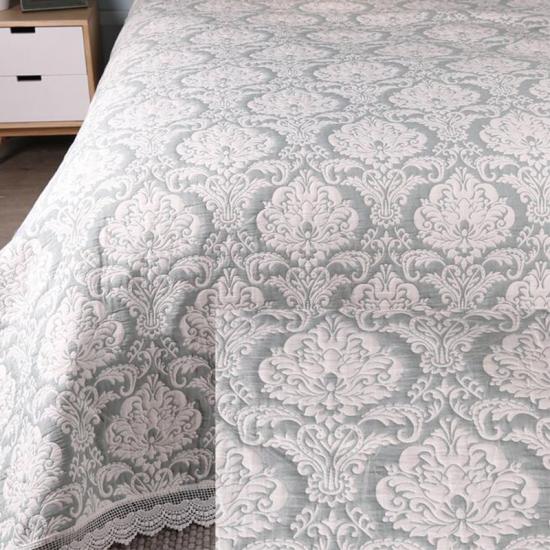 Cxmicrotex Couvre-lit en dentelle jacquard avec médaillon