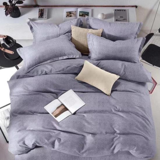 Ensemble de housse de couette Literie douce et confortable à imprimé simple
