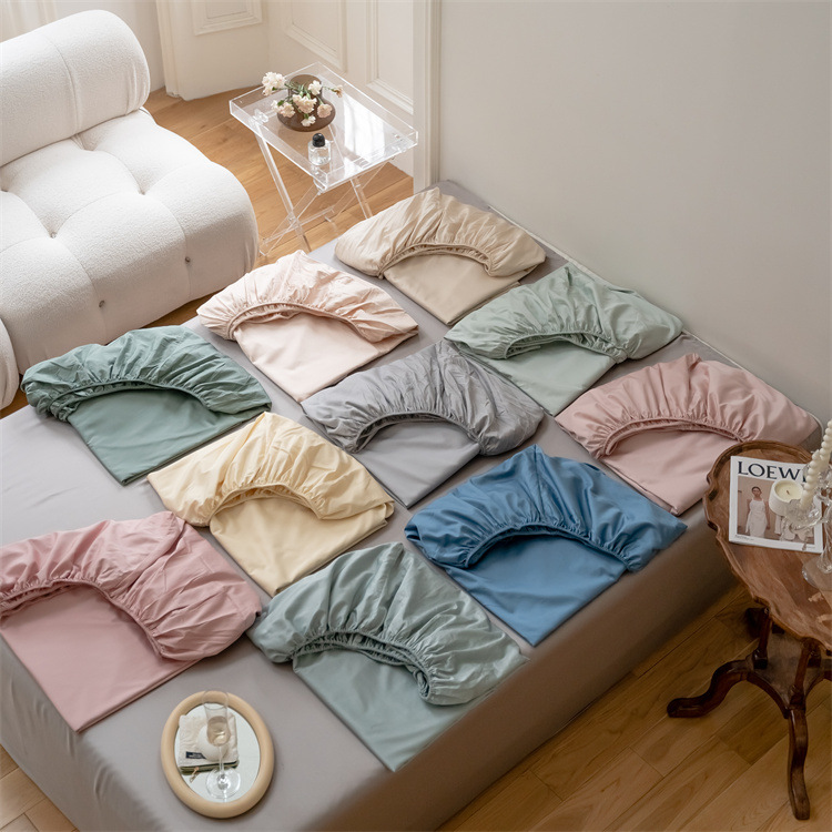 Taille adaptée aux besoins du client par drap-housse doux simple de mode