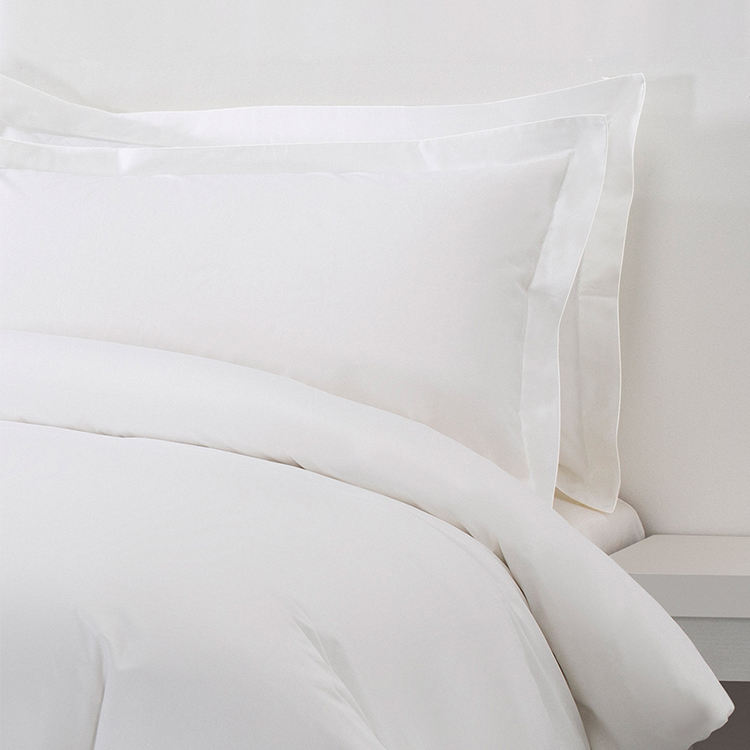 4 pièces de haute qualité écologique doux toutes saisons microfibre coton bambou hôtel literie luxe blanc reine taille draps ensemble